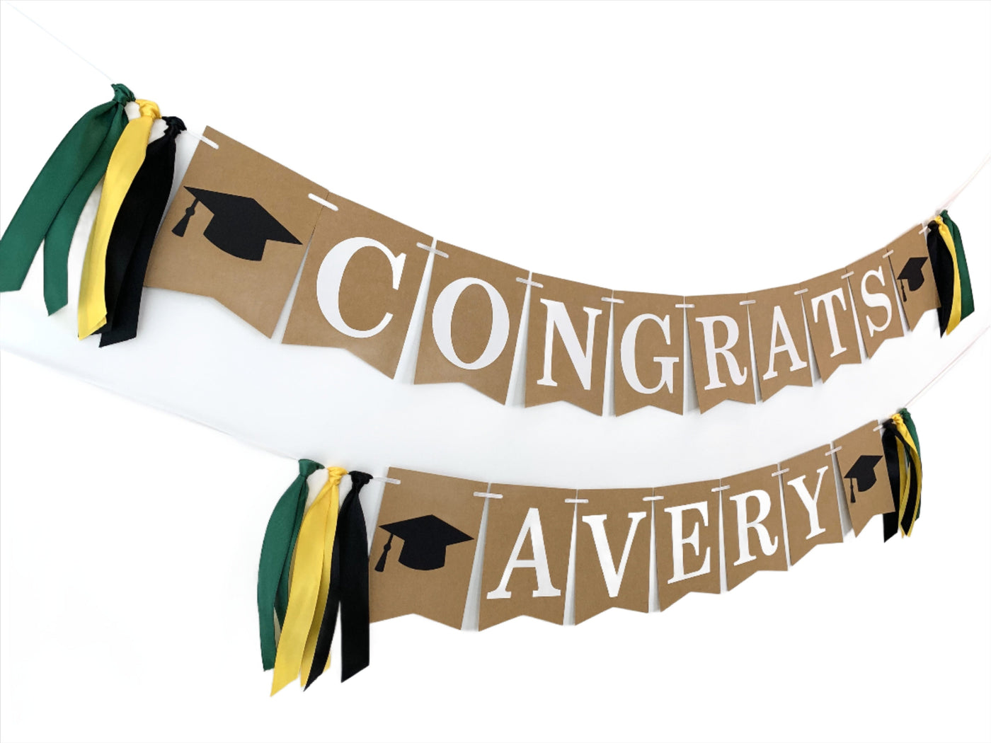 Graduation Name Banner, Class of 2024 Banner, Congratulations Banner, Custom Graduation Banner, Graduation Decor, Class of 2024 Bunting