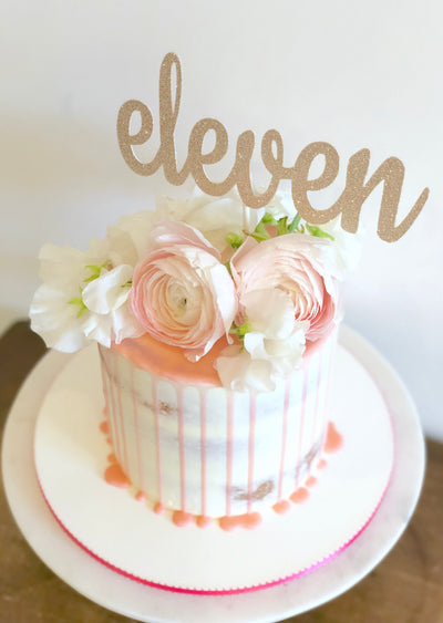 Eleven Cake Topper, 11th Birthday Cake Topper, 11th Cake Topper, 11 Birthday Cake Topper, Eleven Birthday