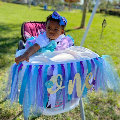 Under the Sea Mermaid Theme High Chair Banner