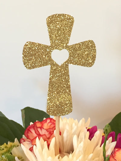 Baptism Decorations, First Communion Centerpieces, Christening Centerpiece, Religious Centerpieces, Cross Centerpieces, Religious Decor 3pc