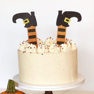 Witch Legs Halloween Cake Topper, Halloween Party Decorations, Hocus Pocus Party